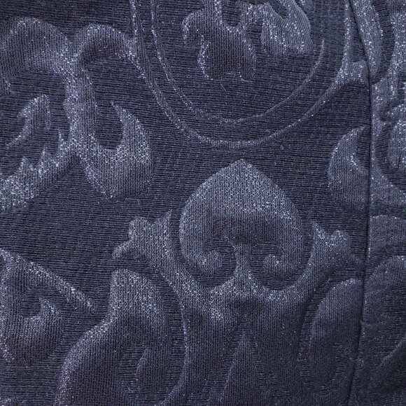 Insight New York Black Military Styled Jacquard Wool Blend Coat Size 10 Gothic - Picture 15 of 16